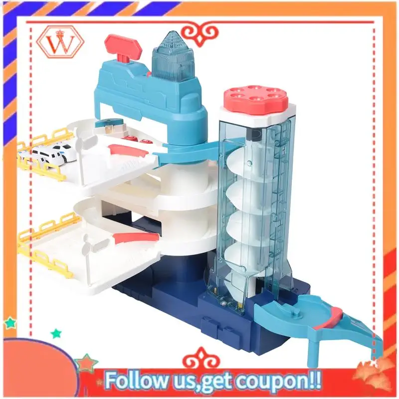 

Durable Children's Toy Parking Lot Building Car Building Breakthrough Adventure Track Light Music Boy Educational Gift
