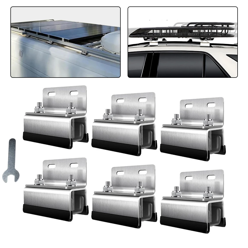 

4pcs Single Hole/ Double Hole Van Roof Rack Mount Kit Brackets With Wrench For PROMASTER, For Boxer, For DUCATO, And For JUMPER