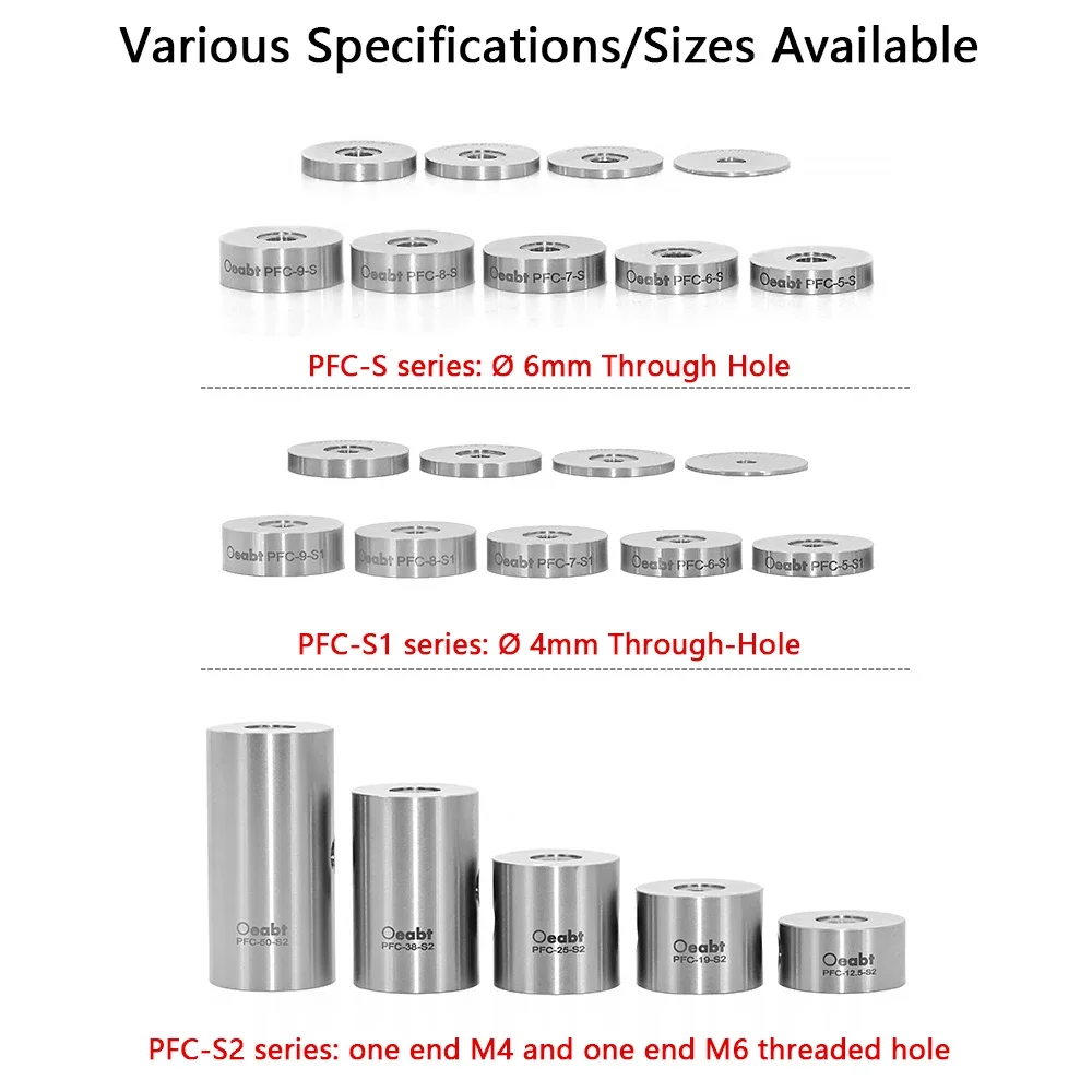 PFC Series Ø25mm Extension Rod Pad Height Block Column Support Rod M4m6 Stainless Steel Pad Optical And Mechanical Parts