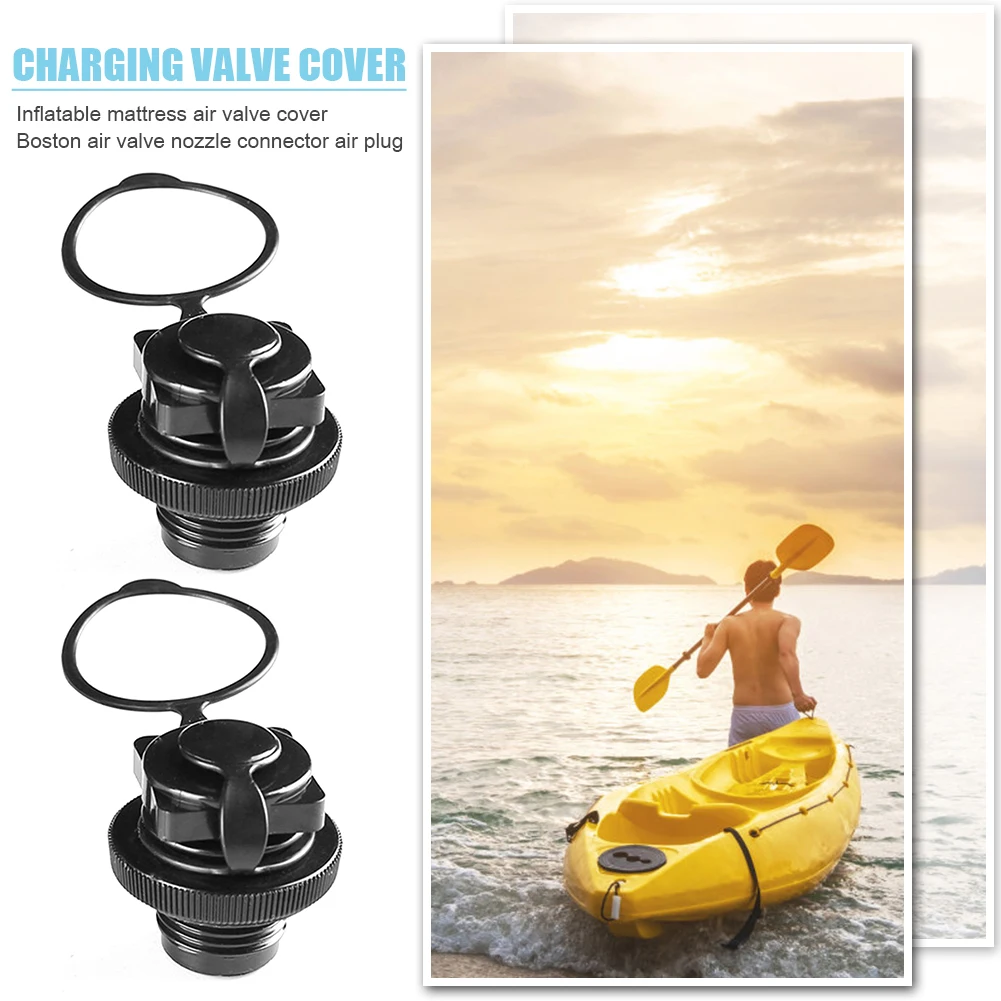 2 Pcs Safety Air Valve Nozzle Air Valve Inflatable Boat Spiral Air Plugs Air Valve Replacement For Inflatable Boat Kayak Raft