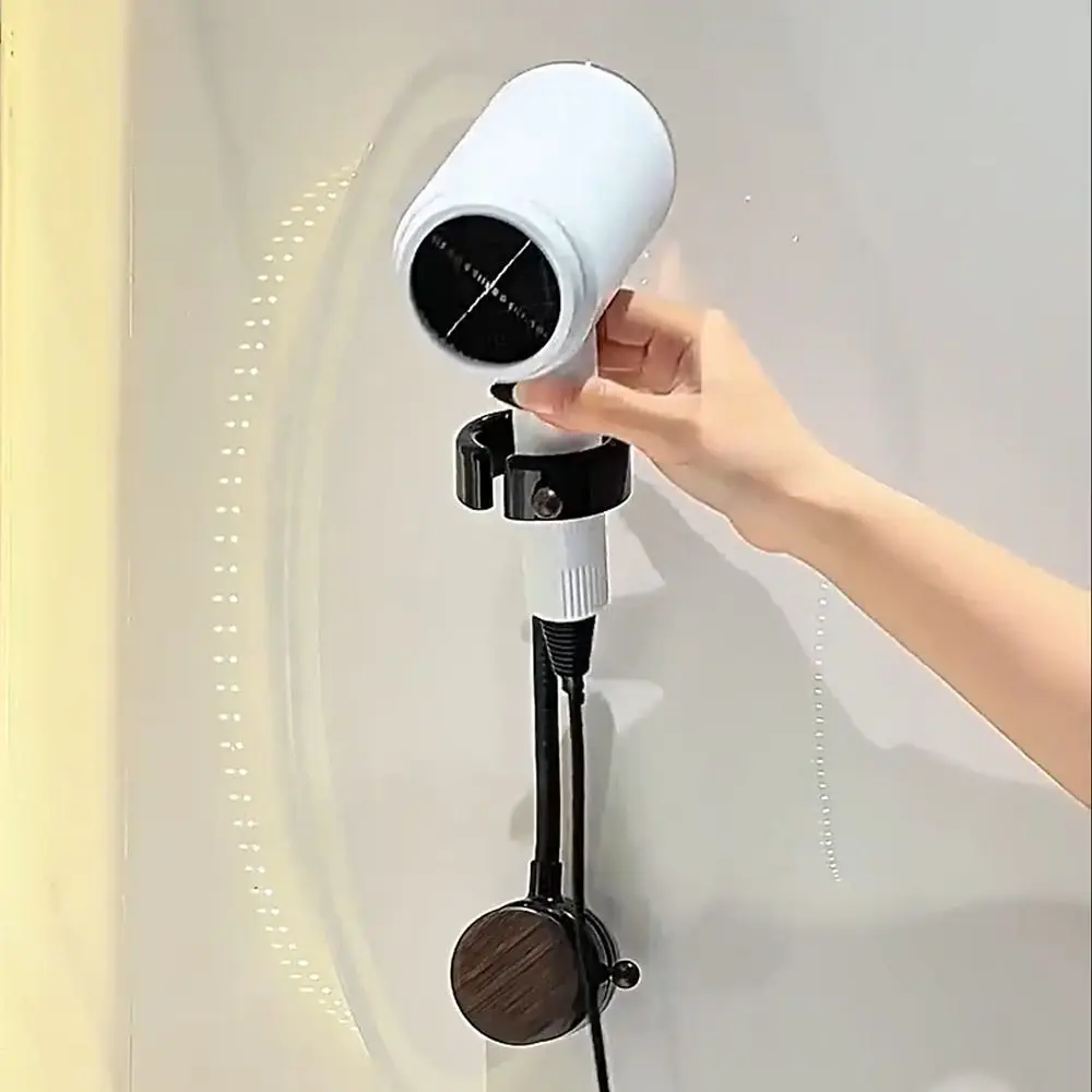 

Вращающаяся подставка для фена, регулируемая подставка для фена без отверстий, настенное крепление, стойка для фена свободных рук, подставка для ленивого фена для салона