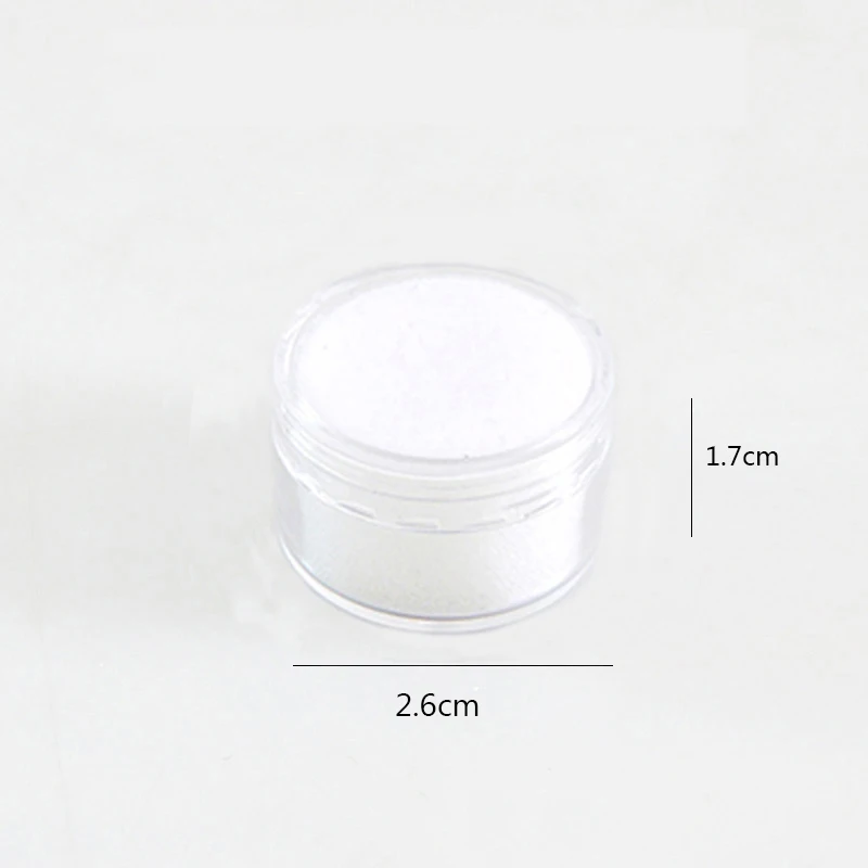 35Pcs Round Screw Bare Diamond Box Diamond Gemstone Bead Storage Box Jewelry Sample Clear Display Container Gem Packaging Case