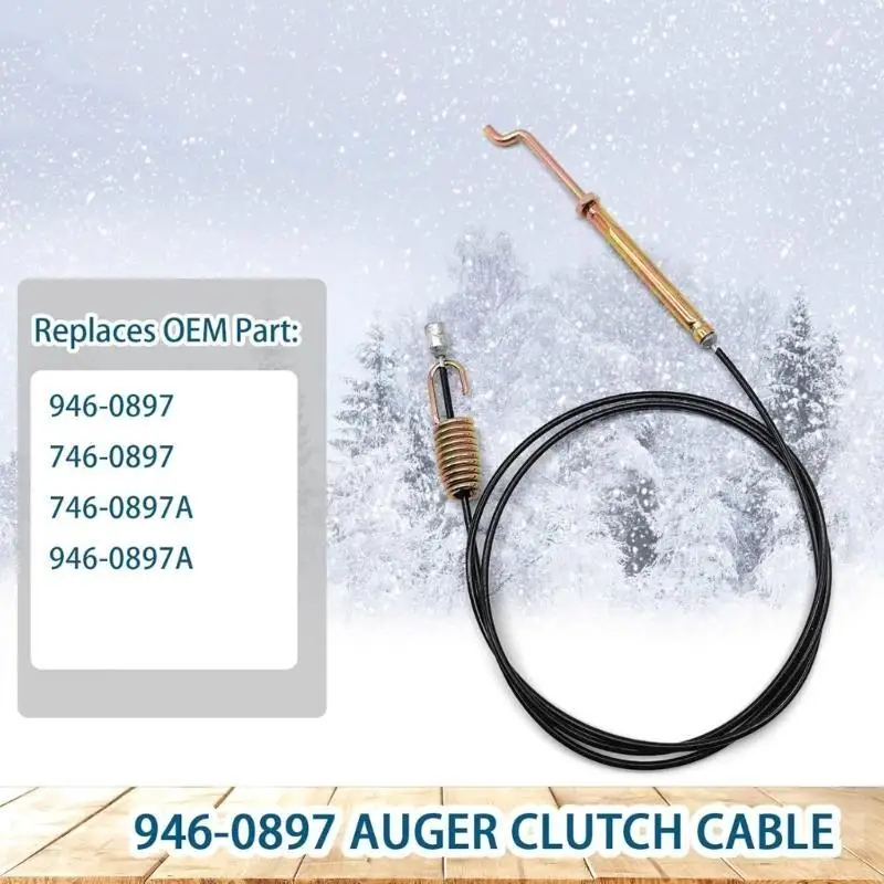 

Snow Blower Clutch Control Assembly 45Inch Helical Cable Z Bend Design Easy Installation 946-0897 946-0897A 746-0897 37JD