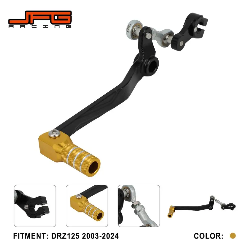 

Аксессуары для мотоциклов, рычаг переключения передач с ЧПУ, складные рычаги, алюминий для Suzuki DRZ125 2003-2024, детали для пит-мотоцикла, летние