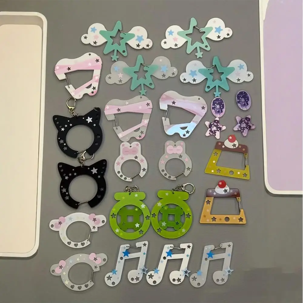

Fashion Backpack Pendant Acrylic Mobile Phone Pendants Cute Musical Notes Carabiner Hooks Hanging Travel Climbing Accessories