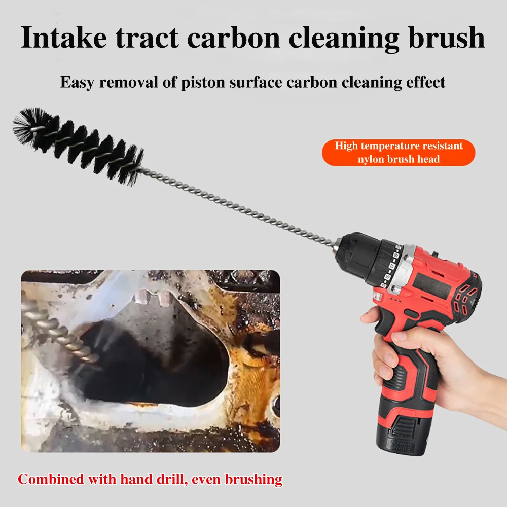 5pcs Cleaning Brush for Air Door Carbon Deposit, Automobile Engine Air Inlet Cleaning Tool Combustion Chamber Cylinder Cleaning