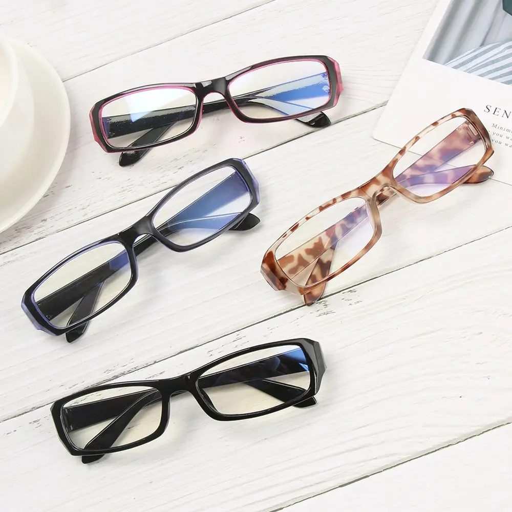 Women Men Leopard Flat Mirror Radiation Protection Glasses Spectacle Frames Computer Goggles Anti Blue Rays Glasses