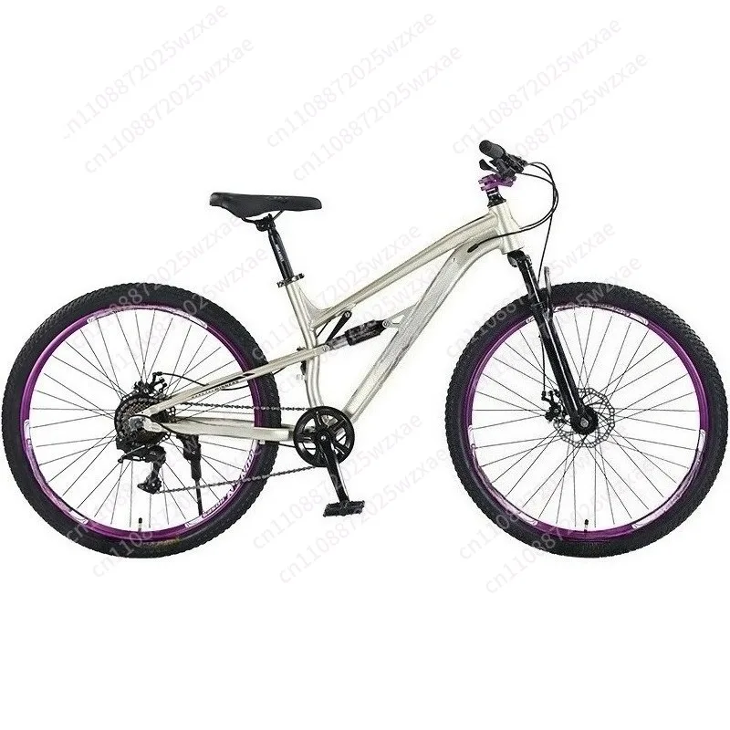 Multicolor All-Terrain Full Suspension Mountain Bike - 24-26-27.5 InchShifting Hydraulic Brake for Downhill
