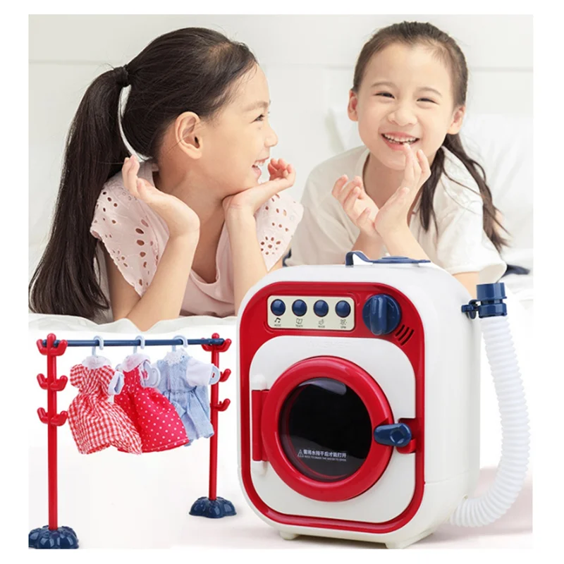 【BABY】Wasmachine voor kinderen Mini Simulatie Meubels Wasmachine Lichte muziek Fantasiespel Cadeau Muziek met verlichting Verjaardagscadeau