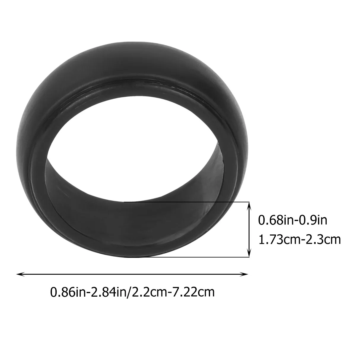 1Pcs Silicone Finger Ring Size 10 Black Odorless Tear Resistant Sports Accessories for Outdoors Grip Strength Training