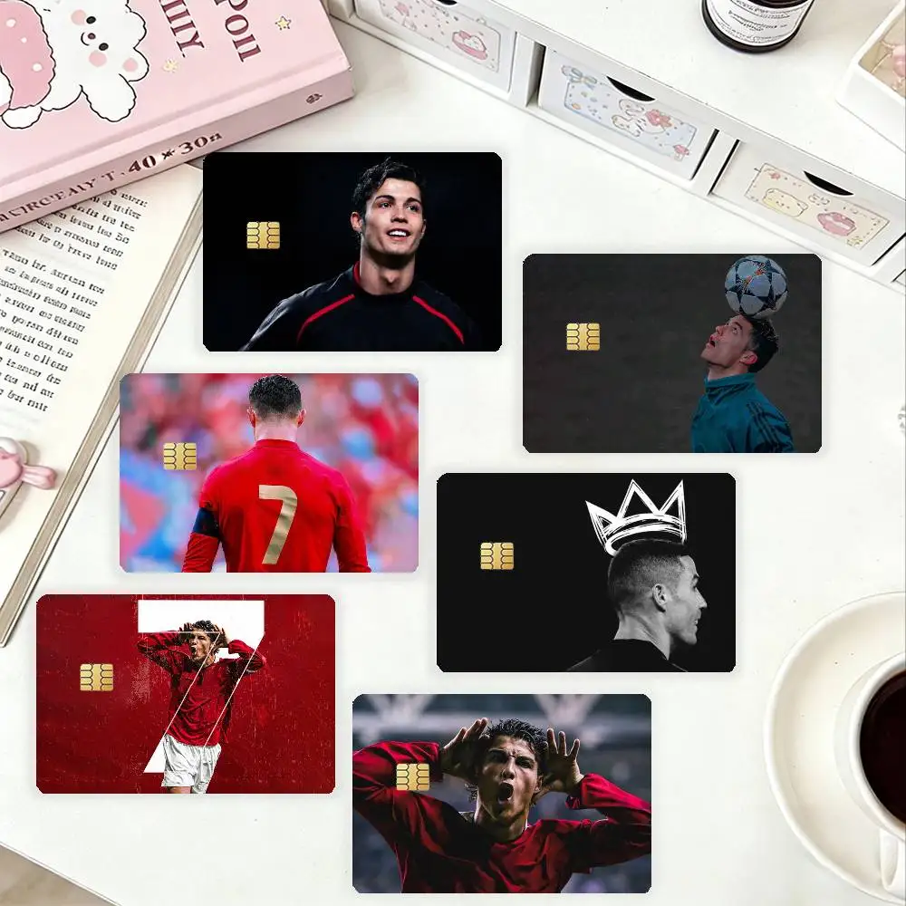 C-Cristiano Ronaldo HD Waterproof Card Skins Protective Stickers for Credit Bank Game Cards