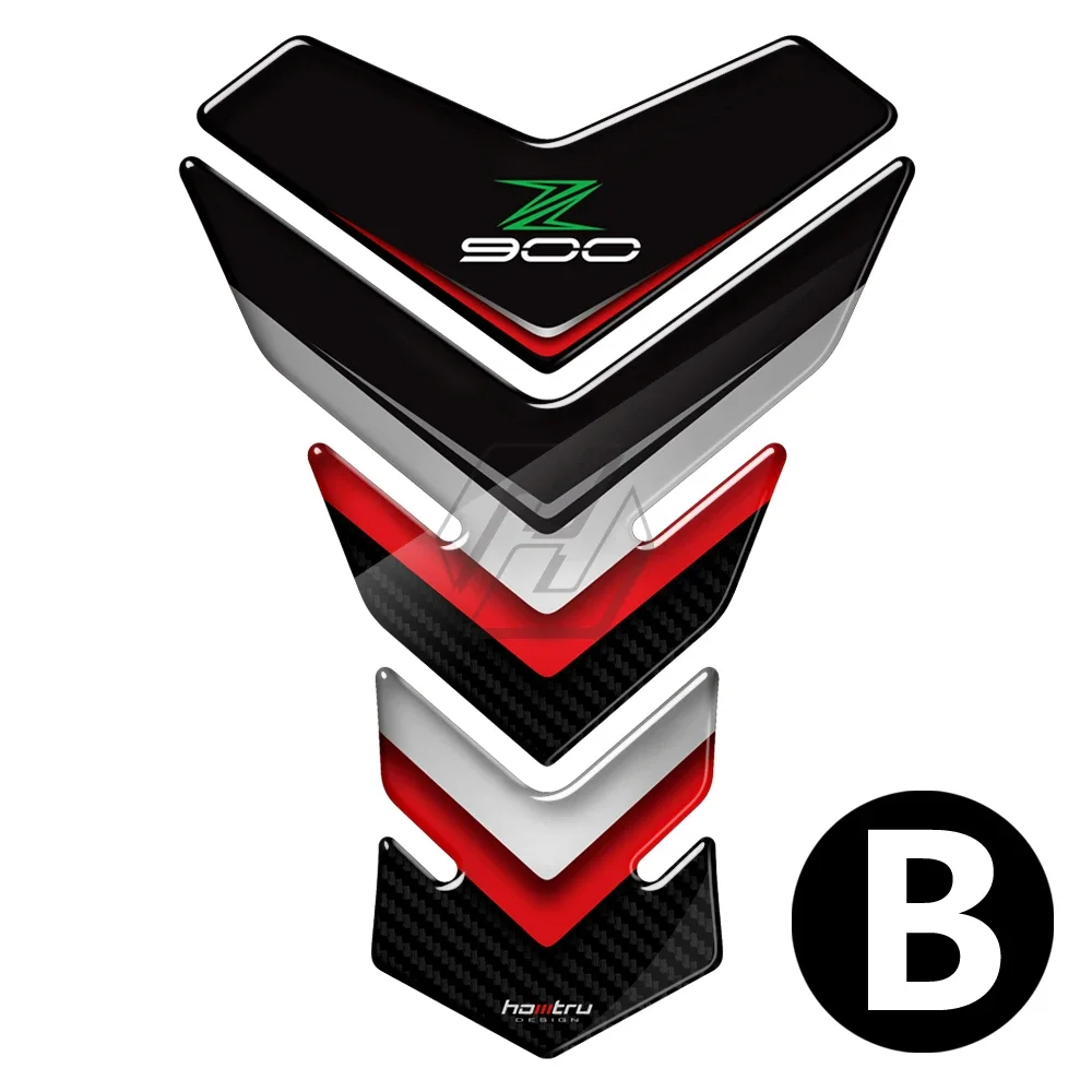 For Kawasaki Z900 RS/ABS From 2017 3D Motorcycle Tank Pad Protector Sticker