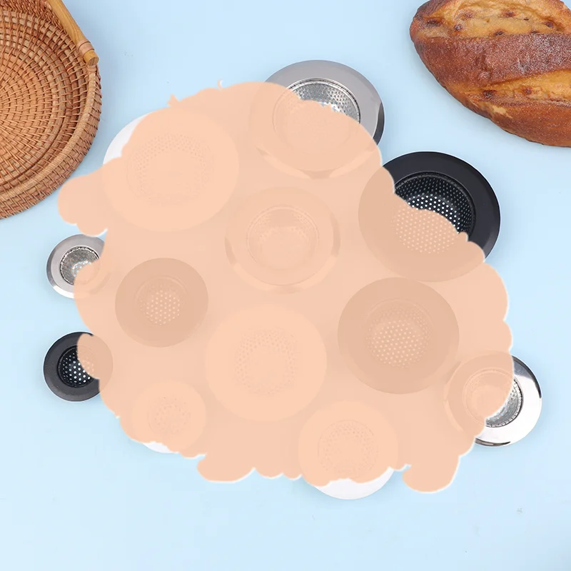 Stainless Steel Sink Filter Mesh Shower Floor Drain Hair Catcher Stopper Food Slag Drainer For Kitchen Bathroom Accessories