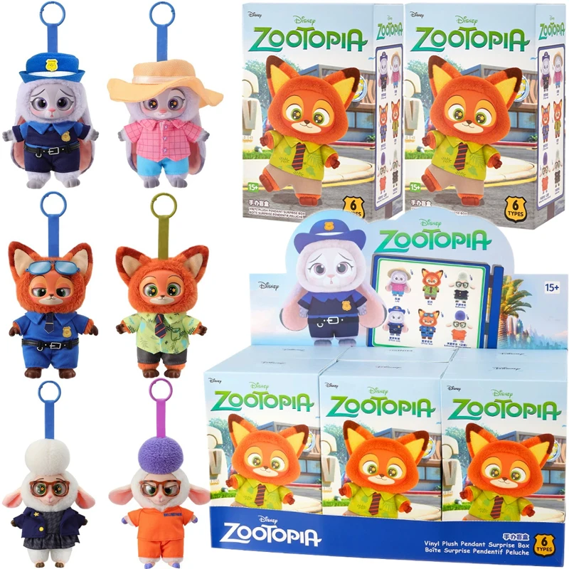 

Новая серия Disney Zootopia Blind Box, виниловая кукла с лицом, милый персонаж мультфильма, Джуди Ник, виниловый плюшевый кулон, модные игрушки, подарок
