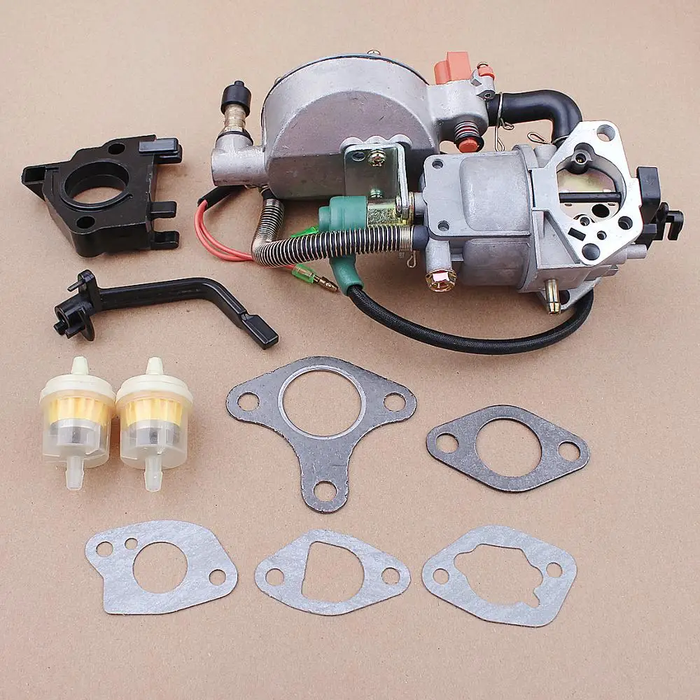 Imagem -06 - Carburador de Combustível Duplo Turn up Kit para Honda Motor Engine Generator Gx360 Gx390 Gx420 188f 190f 13hp 4.5kw 5.5kw