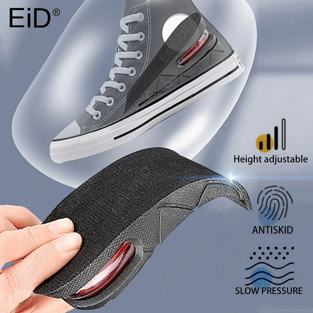 

2.5-4cm Height Increase Adjustable Foot Pad Invisible Heightening Air Cushion Elevator Shoe Insole Variable Height Lifts Insert