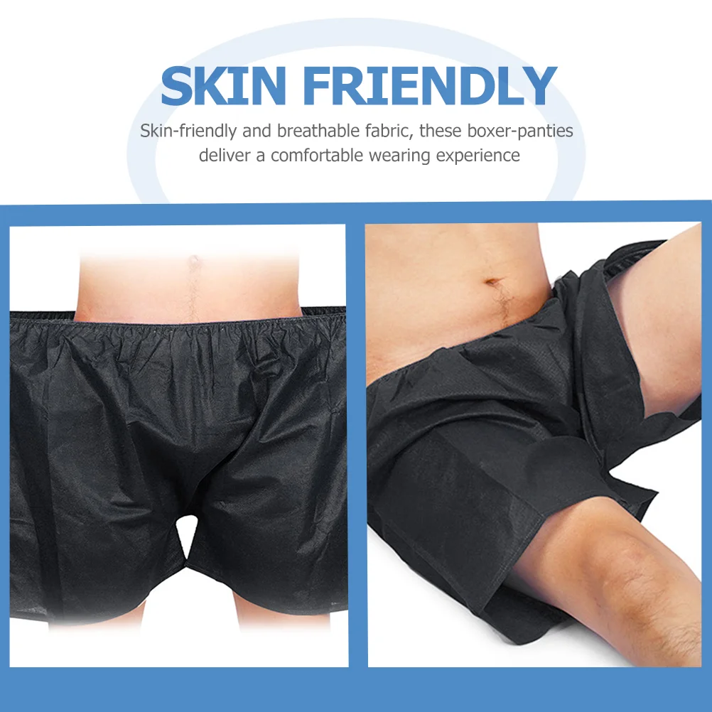 50 Pcs Breathable Disposable Panties Man Men's Underwear Non-woven Fabric Convenient Male Brief