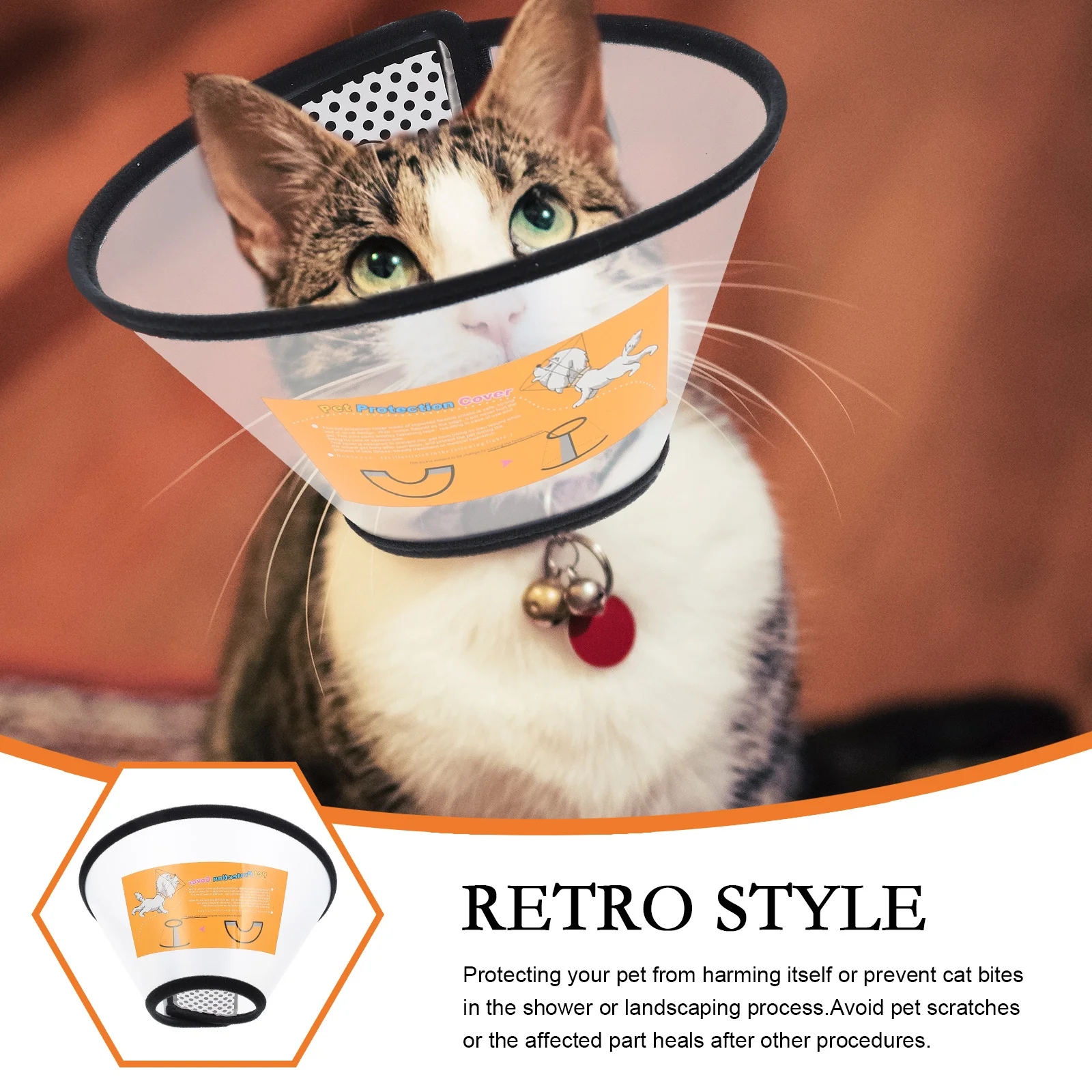 

Pet Recovery Collar Soft Adjustable For Cats Dogs After Surgery Protective Cone Collar Lightweight Pet Supplies Dog
