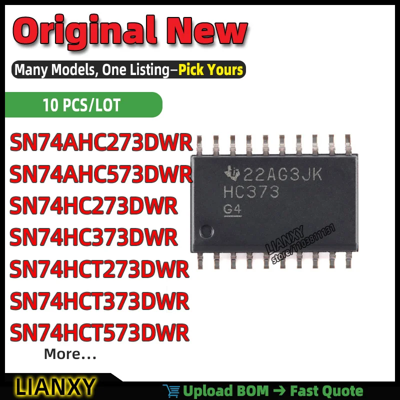 SN74HC273DWR SN74HCT573DWR SN74HCT273DWR SN74HC373DWR SN74HCT373DWR SN74AHC573DWR SN74AHC273DWR SN74AHCT573DWR SOIC-20 Brand New