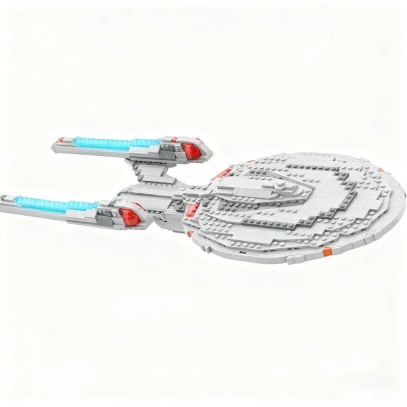 

1079 шт. MOC Space Sovereign Class Starship Star Trek First Модель игрушки Строительные блоки Строительство Идея рождественского подарка Образование
