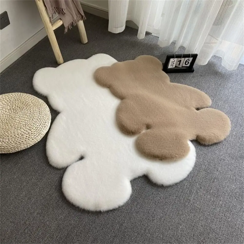 Cute Bear Shape Floor Mat Area Carpet Plush Area Rugs Fluffy Floor Carpet for Living Room Bedroom Mat alfombra,tapis de chambre