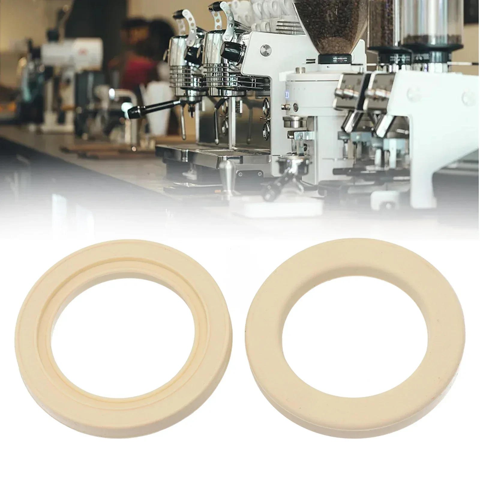 2pcs Silicone Rings For Breville Silicone Group Head Gasket Seal O-Ring Espresso Coffee Machine 72mm OD 50mm ID Coffee Small Kit