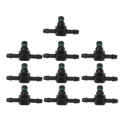 10 Pcs T Type Connector Pipe Hose Joiner Tube Fuel For Bosch 110 Series Injector