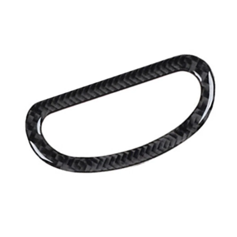 Enhance Your Car's Interior with Carbon Fiber Floor Console Switch Button Panel Cover Trim for Fiat 500L 2014 17