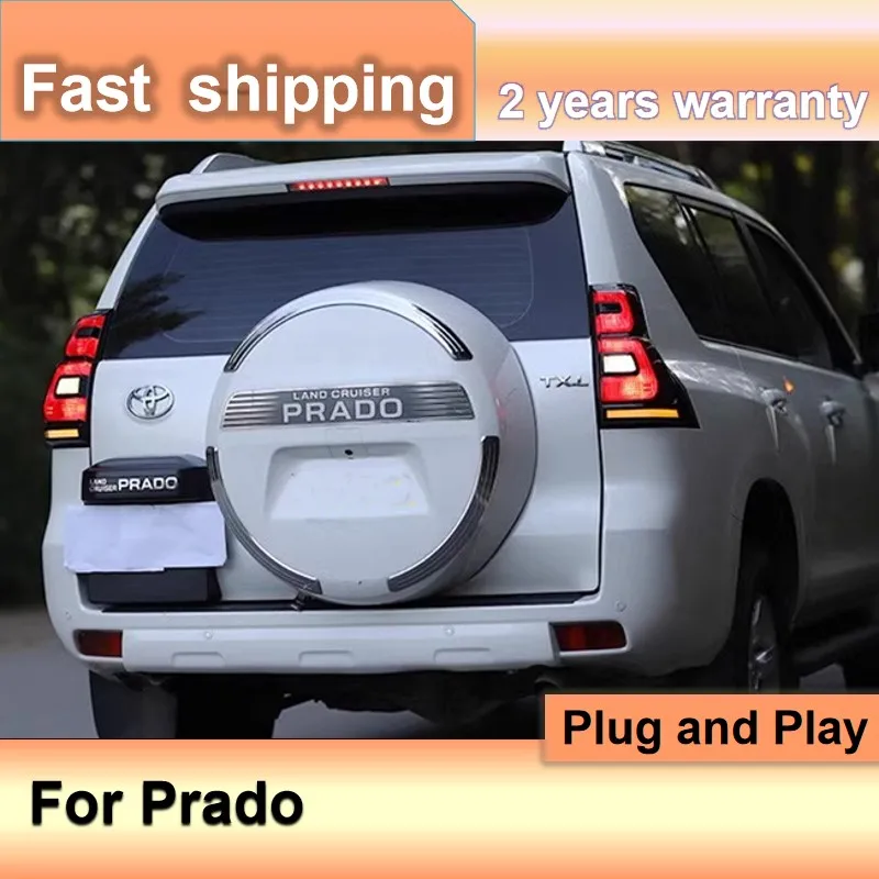 

Автомобильные аксессуары для Toyota Prado, задний фонарь 2010-2017, задний фонарь Prado, задний фонарь DRL, противотуманный тормоз, задний фонарь, указатель поворота