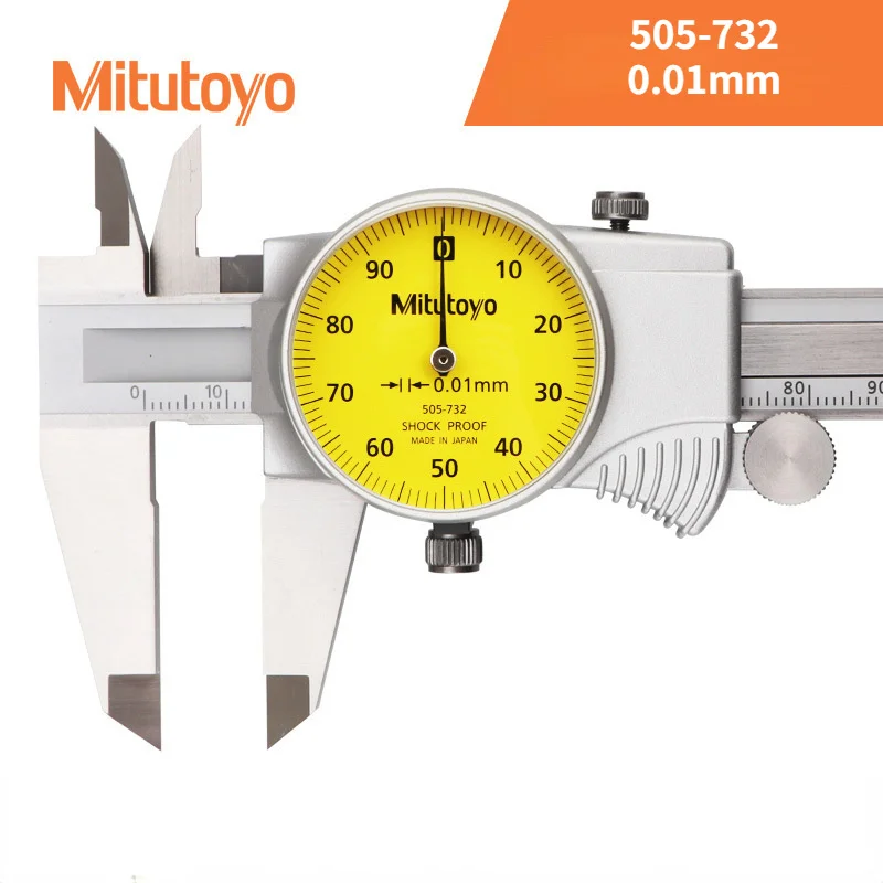 Mitutoyo Dial Caliper 0-150mm/0.01 505-732 Stainless Steel Vernier Calipers Micrometer Measuring Tools Mesure Instrument