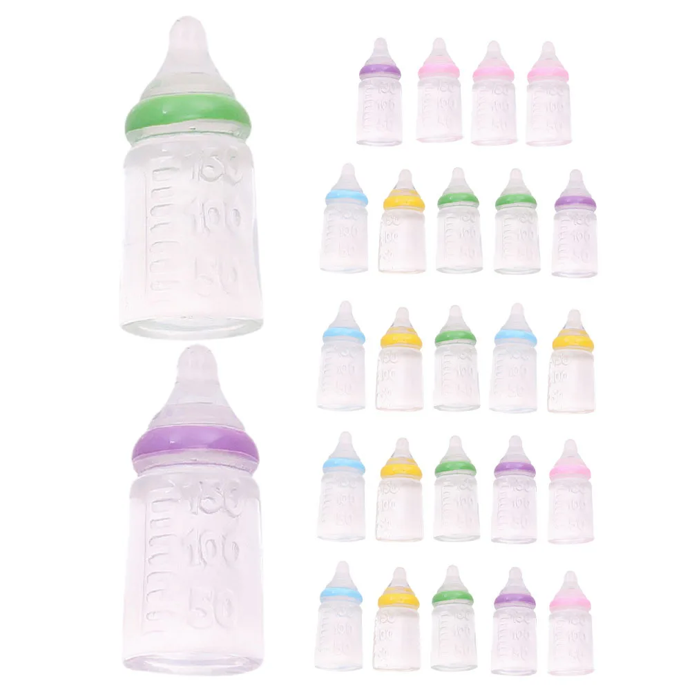 25 stuks fles decor baby shower partij gunst lichtgewicht miniatuur melkfles DIY aanbod tafel strooi decoraties