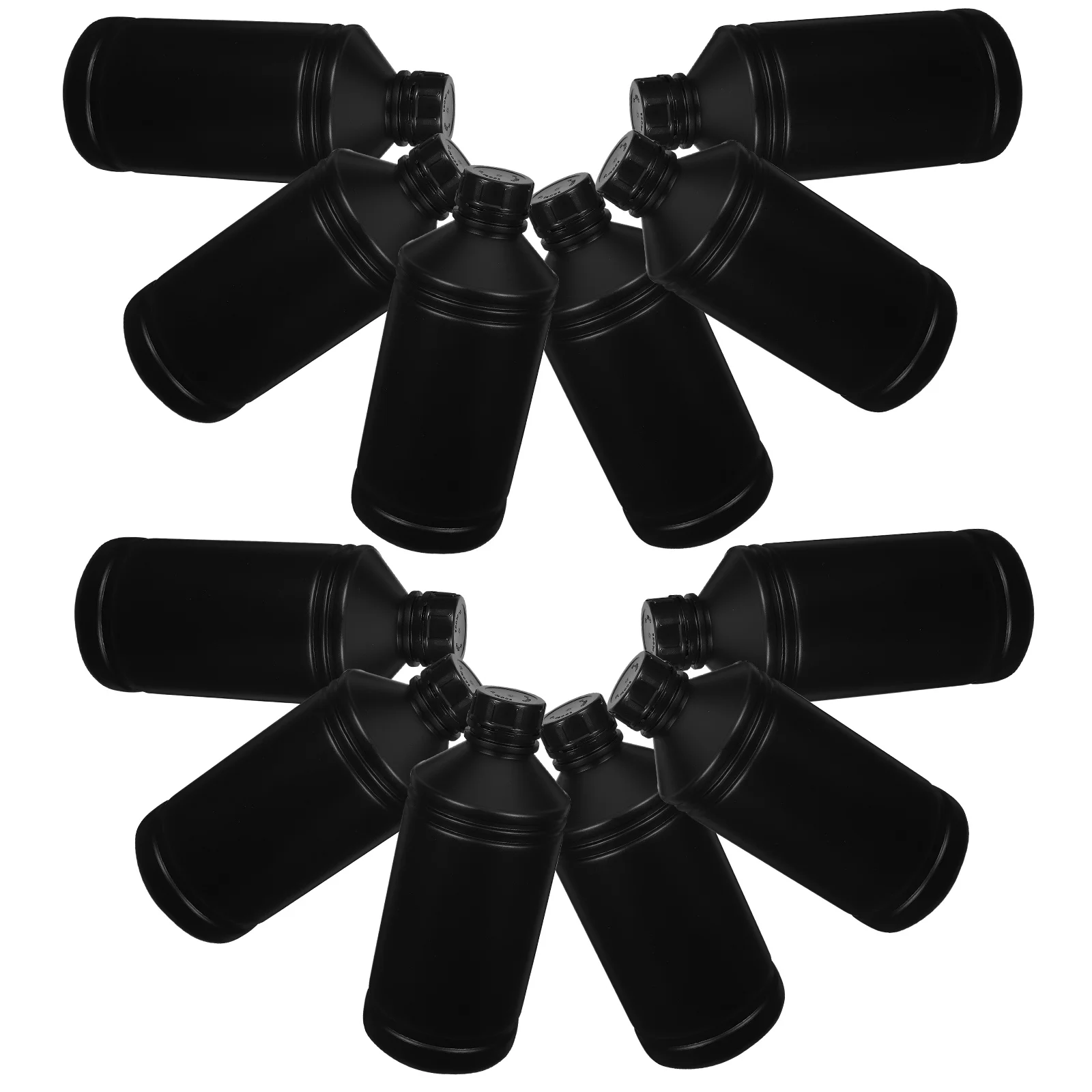 

8 Pcs Light-proof Sealed Bottle Empty Chemical Bottles Hdpe Liquid Storage Container