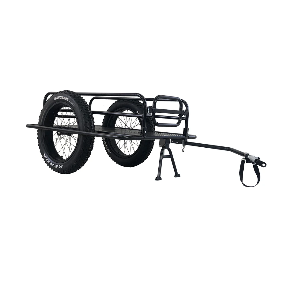 

Factory direct sales2 wheel fat tires 20 * 4.0 tire trailer electric bicycle all-terrain vehicle motorcycle folding farm trailer