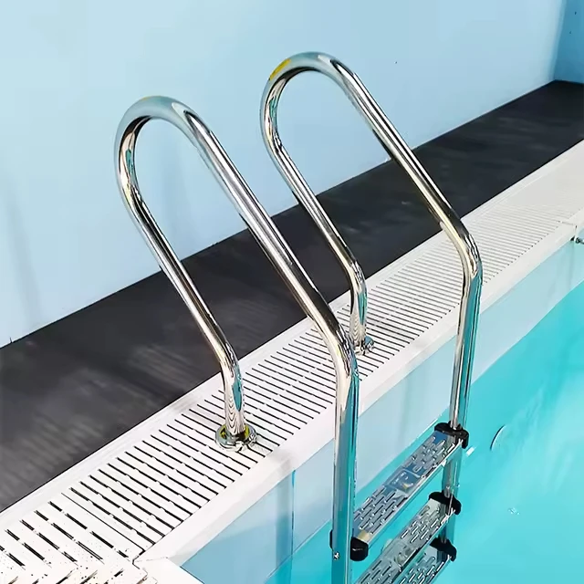 Tangga Kolam Renang Stainless Steel 304 Berkualitas Premium, Aksesori Esensial untuk Kolam Renang
