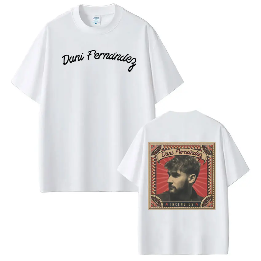 Rapper Dani Fernandez Fashion Graphic T-shirts Men Women Hip-hop T-shirts Summer 100% Cotton Harajuku Loose Oversized T-shirts