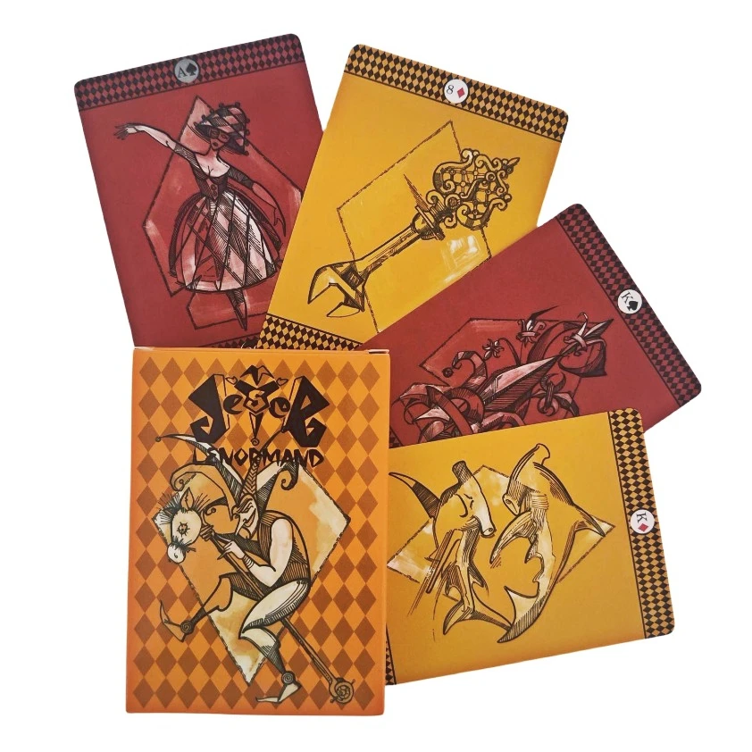 10,4 cm X 7,3 cm Jester Lenormand Oracle Card Tarot Game z papierową instrukcją i przewodnikiem dla początkujących 36 sztuk kart Lenormand