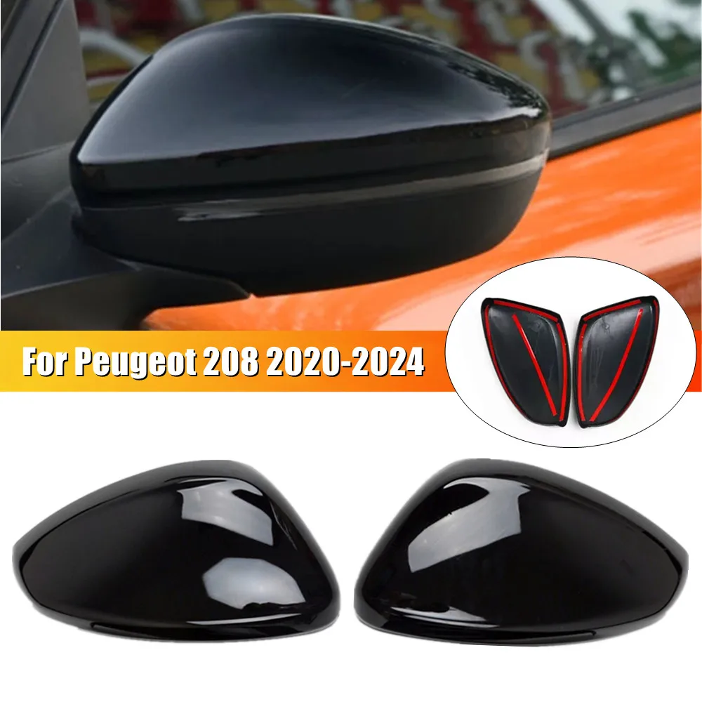 Dla Peugeot 208 2008 2012-2018 Citroen C3 2016-2020 Samochodowe lusterko wsteczne boczne Pokrywa skrzydła Obudowa drzwi zewnętrznych Obudowa Wykończenie