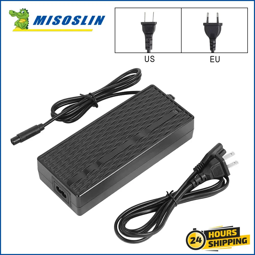 

Зарядное устройство 54,6 В, 2 А для KUGOO Kukirin G2 PRO DB, зарядное устройство для электрического скутера, вилка европейского стандарта и США, аксессуары для электронного скутера, запчасти