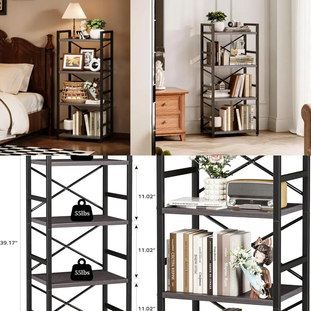 Compact 4-Tier Grey… - image