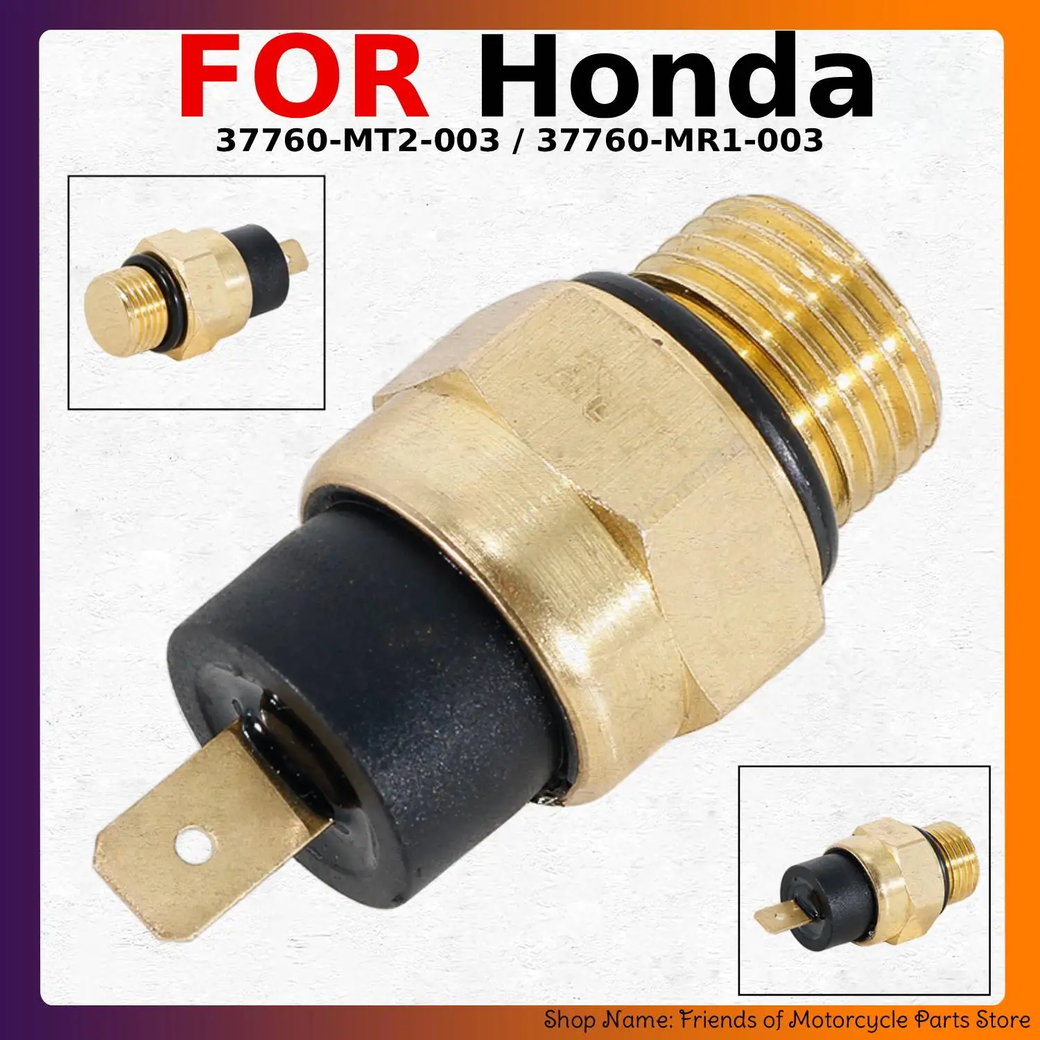 Motorcycle Radiator Fan Thermo Switch Water Temperature Sensor For Honda XL1000V Varadero XL650V Transalp NTV650 Revere VFR400R