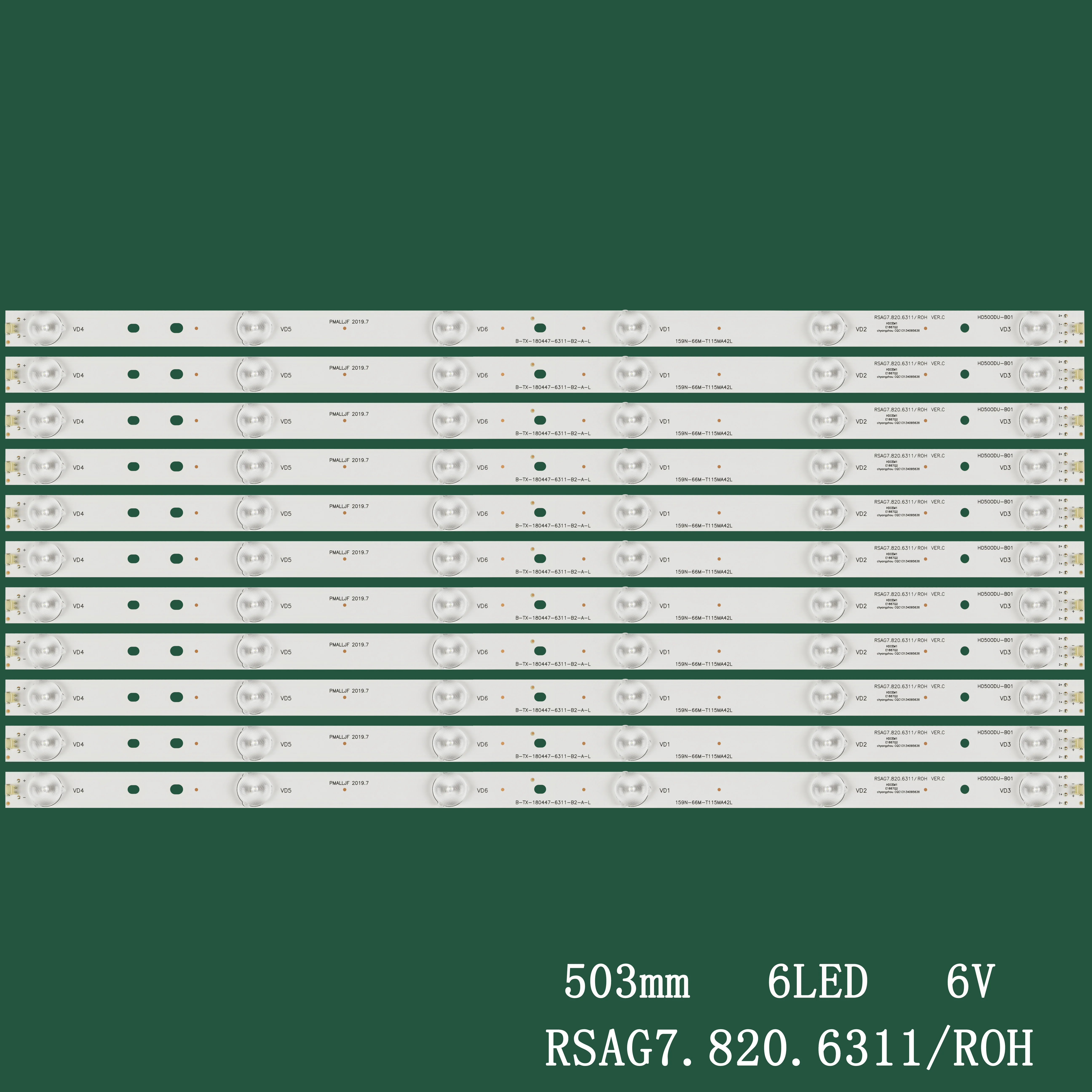 LED 백라이트 스트립 Hisense 50_HD500DU-B01 RSAG7.820.6311/ROH LED50K320U 50H7GB1 50H6C LTDN50K321 50CU6000 LTDN50K321UWTSEU