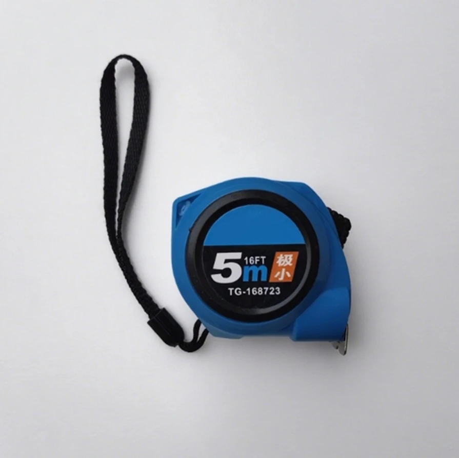 Factory Low Price Metric 5m Stainless Steel Automatic Retractable Push-button Lock Measuring Tape