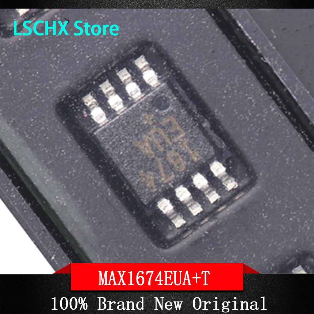 10pcs MAX1674EUA+ MAX1674EUA+T MSOP-8 High efficiency, low supply current, compact, booster DC-DC converter