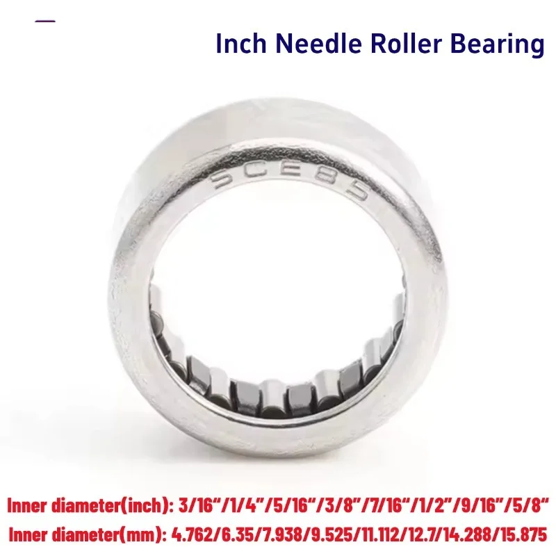 SCE BA Series Inch Stamped Needle Roller Bearings SCE24TN SCE36TN SCE44/45/47/55/56/57/65/66/68/610/78/85/86/87/88/810