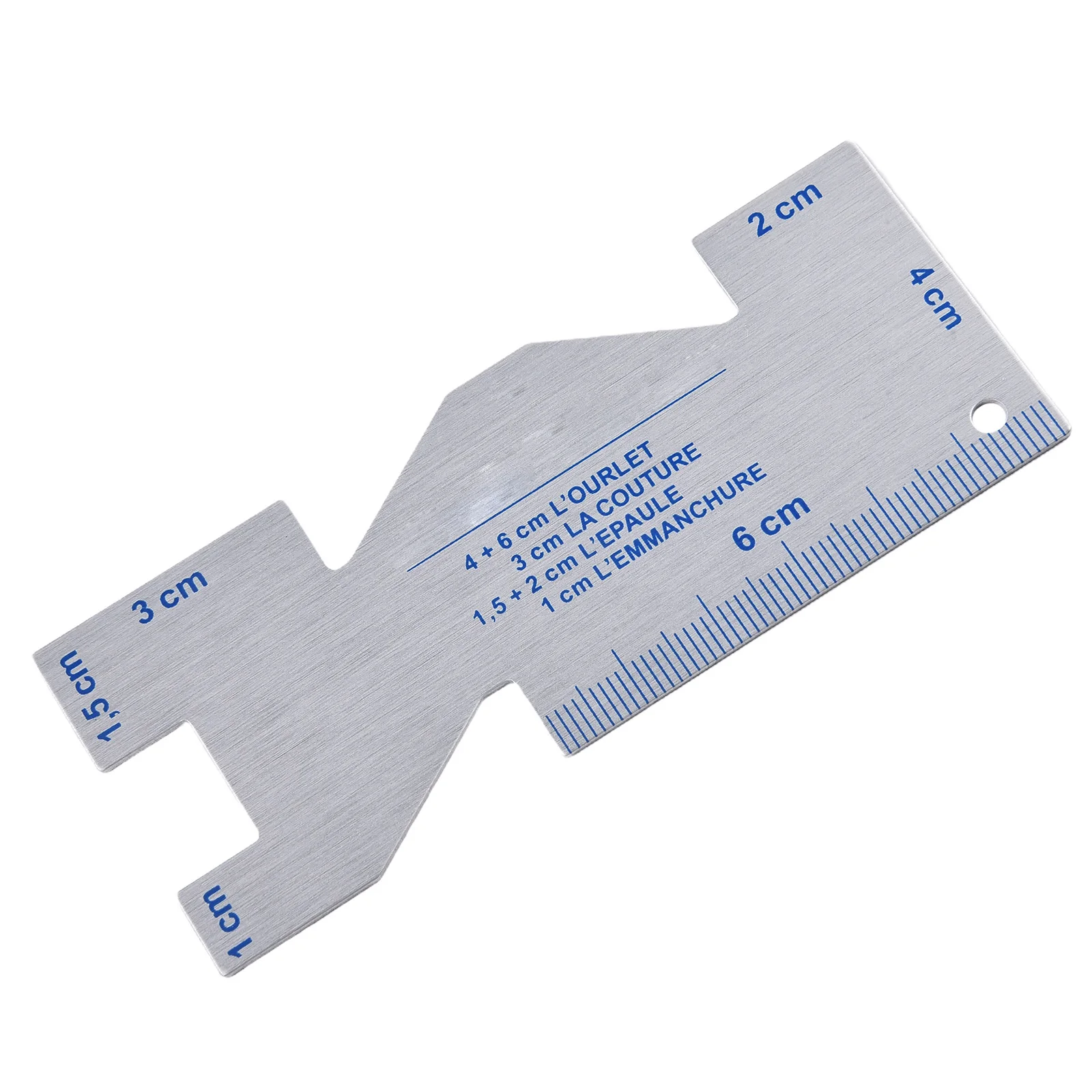 Measuring Tool Measuring Gauge Metal Quilting Tailor Ruler Template Sewing Ultrathin Design Easy Storage For Measuring
