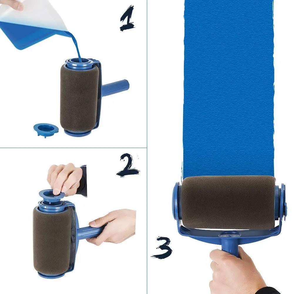 Paint Brush Roller Corner Brushes Set Household Use Wall Decorative Professional DIY Painting Brush Handle Tool