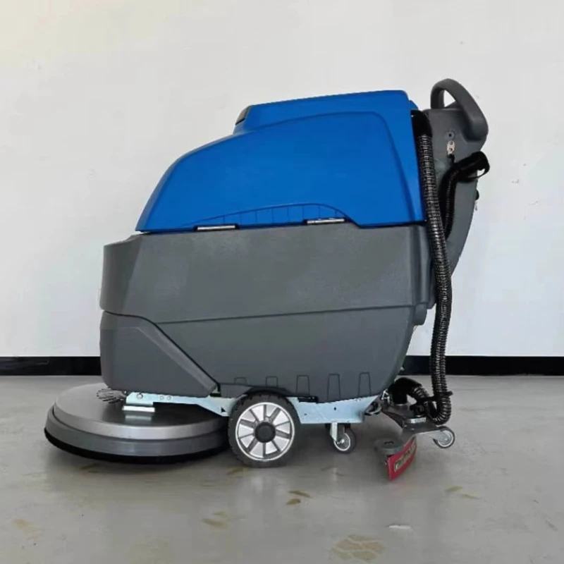 Floor Scrubber Dryer 2600m2/h Walk-Behind Industrial Floor Washer Quiet Operation Cleaning Machine Hospital Airport Clinic
