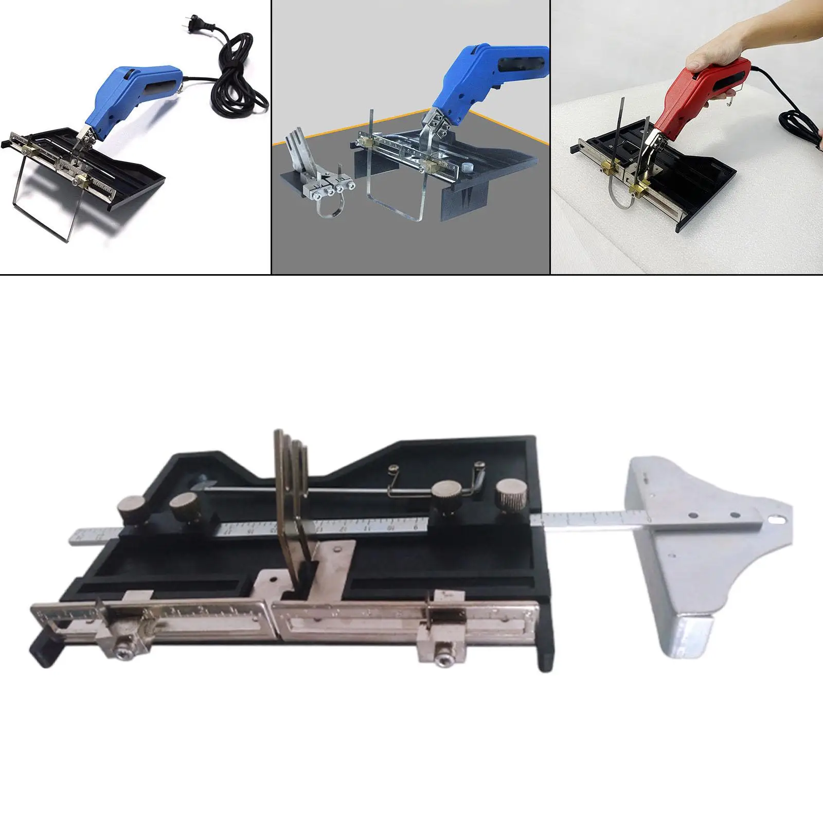 Professional Foam Groover Electric Hot Cutting Tool with Built in Ruler for Circle Foam Crafting and Mounting Foam