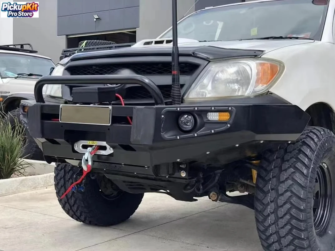 

Heavy-Duty Off-Road Steel Bull Bar Front Bumper for Hilux Vigo