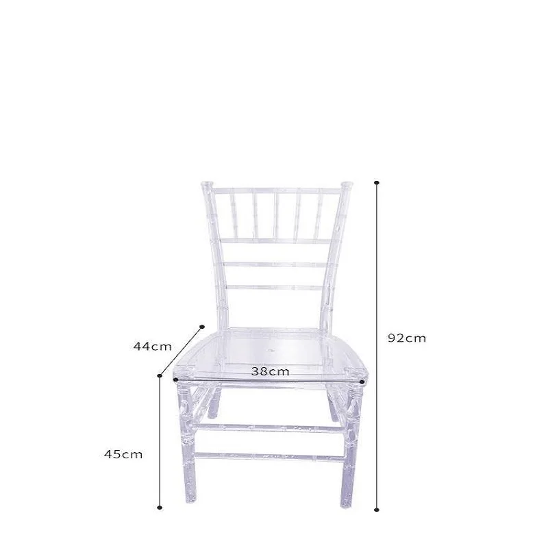 crystal chairs in hotel banquet halls wedding halls outdoor activities plastic Napoleon bamboo chairs Chiavari chairs